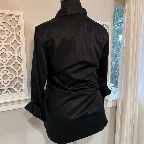 Black Button Up Top - Picture 5 of 7